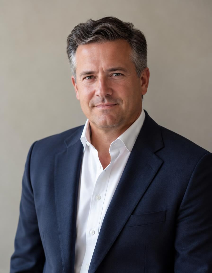Portrait of Jonathan Wakerley in a navy suit